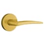 Emtek Poseidon Privacy Lever Set from the Brass Modern Collection Satin Brass