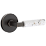 Emtek Terrazzo Privacy Door Lever Set from the SELECT Collection Oil Rubbed Bronze