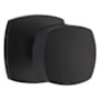 Emtek Freestone Non-Turning Two-Sided Dummy Door Knob Set with Urban Modern Rose from the Urban Modern Collection Flat Black