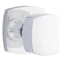 Emtek Freestone Passage Door Knob Set with Urban Modern Rose from the Urban Modern Collection Polished Chrome