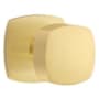Emtek Freestone Passage Door Knob Set with Urban Modern Rose from the Urban Modern Collection Satin Brass