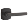 Emtek Freestone Right Handed Passage Door Lever Set with Urban Modern Rose from the Urban Modern Collection Oil Rubbed Bronze