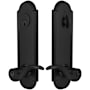 Emtek Annapolis Two Point Single Cylinder Entry Set Flat Black