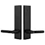 Emtek Modern Rectangular Dummy Entry Set Flat Black