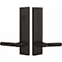 Emtek Modern Rectangular Two Point Dummy Entry Set Oil Rubbed Bronze
