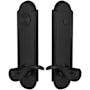 Emtek Annapolis Two Point Dummy Entry Set Flat Black