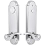 Emtek Annapolis Two Point Dummy Entry Set Polished Chrome