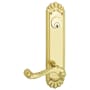 Emtek 10-3/4" Height Trenton Sideplate Brass Modern Dummy Keyed Set Polished Brass