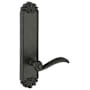 Emtek 10-1/8" Height #16 Style Sideplate Tuscany Bronze Passage Entry Set Flat Black
