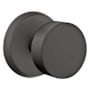 Emtek Round Knob Reversible Non-Turning Two-Sided Dummy Door Knob Set from the Rustic Modern Collection Flat Black