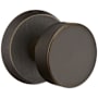 Emtek Round Knob Reversible Non-Turning Two-Sided Dummy Door Knob Set from the Rustic Modern Collection Medium Bronze