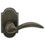Emtek Durango Reversible Non-Turning Two-Sided Dummy Door Lever Set from the Sandcast Bronze Collection Medium Bronze
