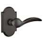Emtek Durango Reversible Non-Turning Two-Sided Dummy Door Lever Set from the Sandcast Bronze Collection Flat Black