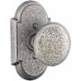 Emtek Jamestown Reversible Non-Turning Two-Sided Dummy Door Knob Set from the Wrought Steel Collection Satin Steel