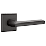 Emtek Lariat Reversible Non-Turning Two-Sided Dummy Door Lever Set from the Sandcast Bronze Collection Flat Black Bronze