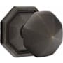 Emtek Tuscany Octagon Reversible Non-Turning Two-Sided Dummy Door Knob Set from the Octagon Collection Medium Bronze