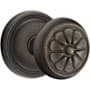 Emtek Petal Reversible Non-Turning Two-Sided Dummy Door Knob Set from the Lost Wax / Tuscany Bronze Collection Medium Bronze