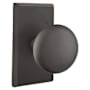 Emtek Winchester Reversible Non-Turning Two-Sided Dummy Door Knob Set from the Sandcast Bronze Collection Flat Black
