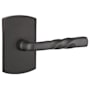 Emtek Montrose Sandcast Bronze Passage Leverset Flat Black