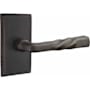 Emtek Montrose Sandcast Bronze Passage Leverset Medium Bronze