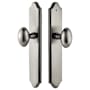 Emtek 10 Inch Stretto Concord Passage Sideplate Entry Set from the Classic Brass Collection Pewter