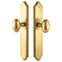 Emtek 10 Inch Stretto Concord Passage Sideplate Entry Set from the Classic Brass Collection French Antique