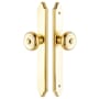 Emtek 11 Inch Stretto Concord Passage Sideplate Entry Set from the Classic Brass Collection PVD-Lifetime