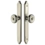 Emtek 11 Inch Stretto Concord Passage Sideplate Entry Set from the Classic Brass Collection Satin Nickel