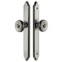 Emtek 11 Inch Stretto Concord Passage Sideplate Entry Set from the Classic Brass Collection Pewter