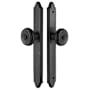 Emtek 11 Inch Stretto Concord Passage Sideplate Entry Set from the Classic Brass Collection Flat Black