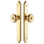 Emtek 11 Inch Stretto Concord Passage Sideplate Entry Set from the Classic Brass Collection French Antique