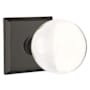 Emtek Bristol Rustic Modern Bronze Privacy Door Knob Set Flat Black