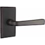 Emtek Cimarron Sandcast Bronze Privacy Leverset Medium Bronze