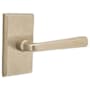 Emtek Cimarron Sandcast Bronze Privacy Leverset Tumbled White Bronze