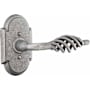 Emtek Lafayette Wrought Steel Privacy Door Lever Set Satin Steel