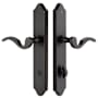 Emtek 10 Inch Stretto Concord Privacy Sideplate Entry Set from the Classic Brass Collection Oil Rubbed Bronze