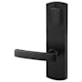 Emtek Missoula Single Cylinder Keyed Entry Door Knob or Lever Set and Deadbolt Combo with 5-1/2 Inch Center to Center from the Sandcast Bronze Collection Flat Black