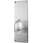 Emtek 7-1/2" Height Rectangular Sideplate Brass Modern Dummy Set Polished Chrome