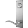 Emtek 9" Height Rectangular Sideplate Brass Modern Dummy Set Polished Chrome