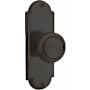 Emtek Delaware Series Passage Entry Set with 7.125 Inch Tall Backplate From the American Classic Collection Oil Rubbed Bronze