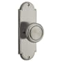 Emtek Delaware Series Passage Entry Set with 7.125 Inch Tall Backplate From the American Classic Collection Pewter