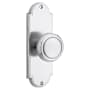 Emtek Delaware Series Passage Entry Set with 7.125 Inch Tall Backplate From the American Classic Collection Polished Chrome