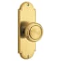 Emtek Delaware Series Passage Entry Set with 7.125 Inch Tall Backplate From the American Classic Collection French Antique