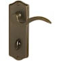 Emtek Privacy Latchset with Colonial Backplate and 3-3/8" Centers Oil Rubbed Bronze