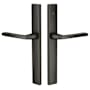 Emtek 11 Inch Stretto Rectangular Dummy Sideplate Entry Set from the Brass Modern Collection Oil Rubbed Bronze