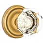 Emtek Old Town Non-Turning Two-Sided Dummy Door Knob Set with Regular Rose from the Brass Crystal Collection French Antique