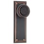 Emtek 7-1/8" Height Quincy Sideplate Classic Brass Dummy Set Oil Rubbed Bronze