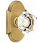 Emtek Old Town Non-Turning Two-Sided Dummy Door Knob Set with Type 8 Rose from the Crystal Collection French Antique