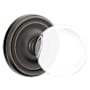 Emtek Bristol Reversible Non-Turning Two-Sided Dummy Door Knob Set from the Crystal Collection Oil Rubbed Bronze