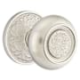 Emtek Belmont Reversible Non-Turning Two-Sided Dummy Door Knob Set from the Designer Brass Collection Satin Nickel
